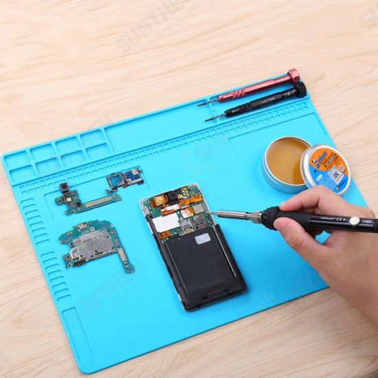 Silicone High Temperature Resistant Table Pad Work Platform Welding Platform for Maintenance of Computer Mobile Silicone High Temperature Resistant Table Pad Work Platform Welding Platform for Maintenance of Computer Mobile