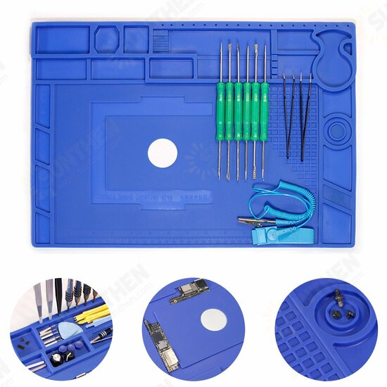 Soldering Mat Phone Repair Desk Pad Maintenance Station Magnetic Heat Insulation Soldering Mat Phone Repair Desk Pad Maintenance Station Magnetic Heat Insulation