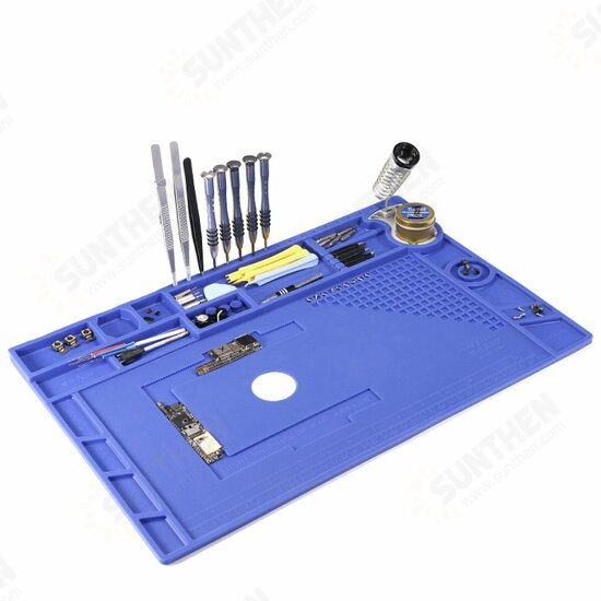 Soldering Mat Phone Repair Desk Pad Maintenance Station Magnetic Heat Insulation