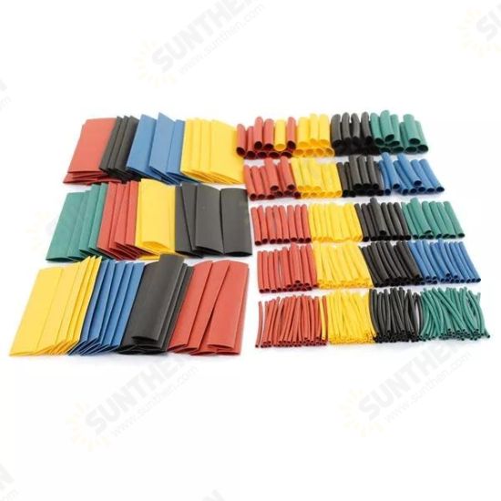 3280Pcs 2:1 Polyolefin Halogen-Free Heat Shrink Tube Sleeving 5 Color 8 Size