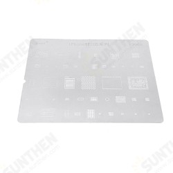 Tin Planting Net BGA Stencil CPU RAM Wifi Nand Flash Baseband Power Amplifier Audio IC Reballing Chip Pin Solder Heat for iPhone 6/6P 7/7P 8/8P XS Tin Planting Net BGA Stencil CPU RAM Wifi Nand Flash Baseband Power Amplifier Audio IC Reballing Chip Pin Solder Heat for iPhone 6/6P 7/7P 8/8P XS