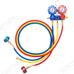 TS-VP1&VP2 3-Way AC Diagnostic Manifold Gauge Set Fits R12/22 R134A R410A Refrigerants for Diagnostic Check Recovery Evacuation Work Manifold Gauge TS-VP1&VP2 3-Way AC Diagnostic Manifold Gauge Set Fits R12/22 R134A R410A Refrigerants for Diagnostic Check Recovery Evacuation Work Manifold Gauge