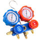 TS-VP1&VP2 3-Way AC Diagnostic Manifold Gauge Set Fits R12/22 R134A R410A Refrigerants for Diagnostic Check Recovery Evacuation Work Manifold Gauge