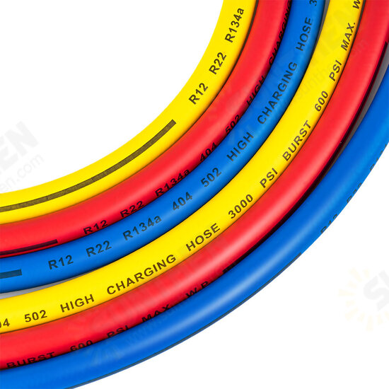 TS-VP1&VP2 3-Way AC Diagnostic Manifold Gauge Set Fits R12/22 R134A R410A Refrigerants for Diagnostic Check Recovery Evacuation Work Manifold Gauge