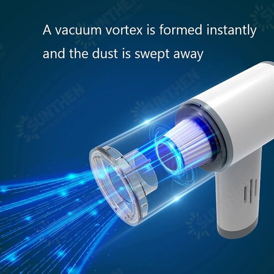 Wireless/Wired Car Vacuum Cleaner Mini Handheld Portable Powerful Cyclone Car Aspirateur Suction Rechargeable Car/Home Wet /Dry