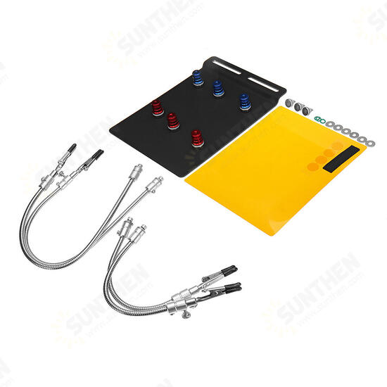 YP-004 PCB Fixture Base Arms Soldering Station PCB Fixture Helping Hands Electronic DIY Tools with Universal 4 Flexible Arms + 3 Magnetic Column YP-004 PCB Fixture Base Arms Soldering Station PCB Fixture Helping Hands Electronic DIY Tools with Universal 4 Flexible Arms + 3 Magnetic Column