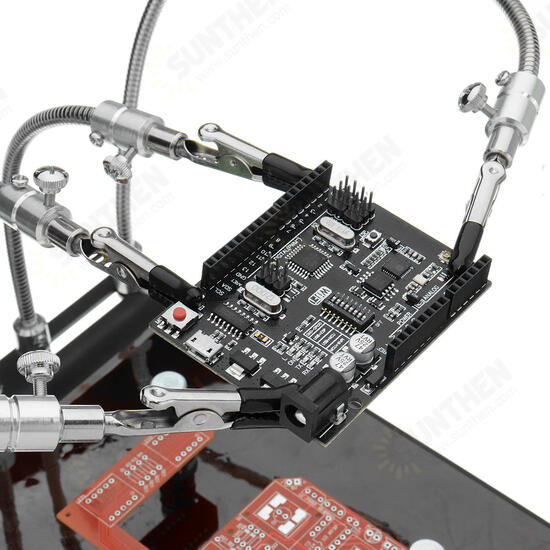 YP-004 PCB Fixture Base Arms Soldering Station PCB Fixture Helping Hands Electronic DIY Tools with Universal 4 Flexible Arms + 3 Magnetic Column YP-004 PCB Fixture Base Arms Soldering Station PCB Fixture Helping Hands Electronic DIY Tools with Universal 4 Flexible Arms + 3 Magnetic Column