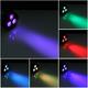 12W 3 LED RGB+UV Remote DMX Control Stage Par Light for Christmas Party DJ Disco AC110-240V