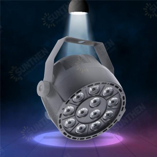 12W UV 12 LED Black Auto Sound Active Par Stage Light DMX512 for Disco Club Bar DJ Show AC110-240V