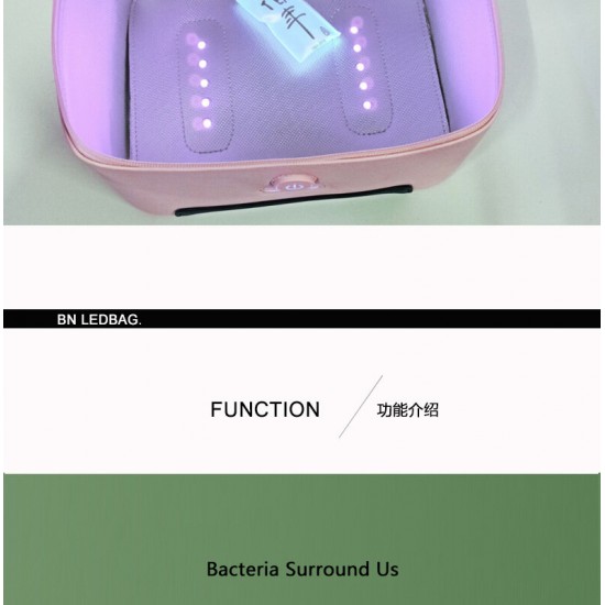 13 LED Lights UV Disinfection Pack Portable LED Ultraviolet Light Anion Sterilizer Box