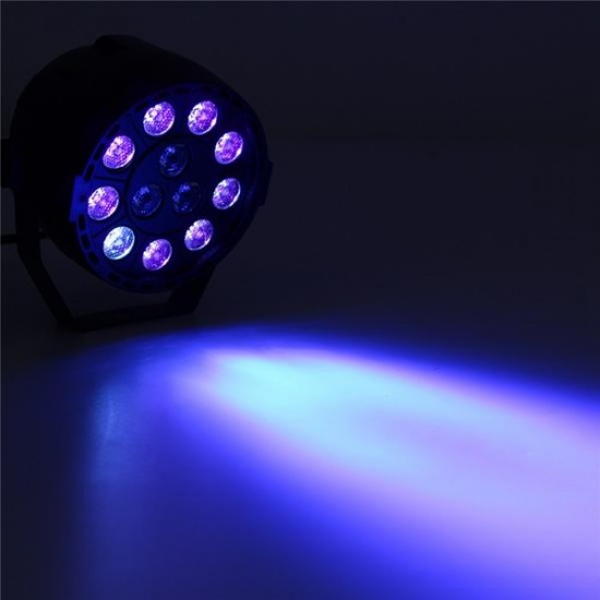 36W 12 LED UV Purple DMX Par Light Disco Bar DJ Light Show Stage Lighting for Halloween AC90-240V