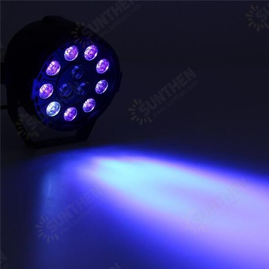 36W 12 LED UV Purple DMX Par Light Disco Bar DJ Light Show Stage Lighting for Halloween AC90-240V