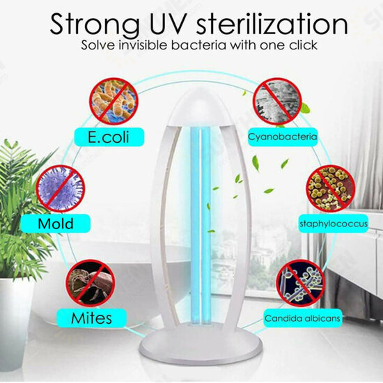 38W UVC Ozone Ultraviolet Germicidal Lamp UV Sterilization Quartz Lights 220 V