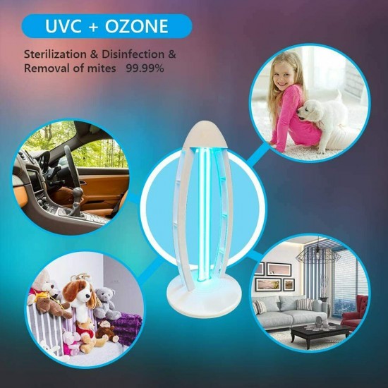 38W UVC Ozone Ultraviolet Germicidal Lamp UV Sterilization Quartz Lights 220 V