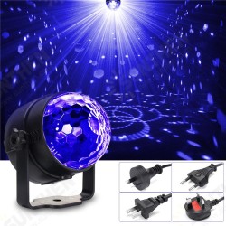 3W UV Purple LED Stage Light Self-propelled/Voice-activated/Flashing Crystal Ball Party Disco Club 3W UV Purple LED Stage Light Self-propelled/Voice-activated/Flashing Crystal Ball Party Disco Club