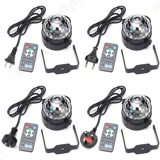 3W UV Purple LED Stage Light Self-propelled/Voice-activated/Flashing Crystal Ball Party Disco Club