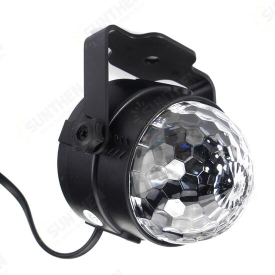 3W UV Purple LED Stage Light Self-propelled/Voice-activated/Flashing Crystal Ball Party Disco Club