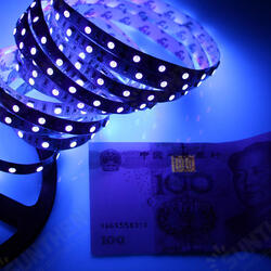 5M UV SMD2835 395-405NM Purple 300 LED Waterproof Strip Light + DC Connector + Power Supply 12V 5M UV SMD2835 395-405NM Purple 300 LED Waterproof Strip Light + DC Connector + Power Supply 12V
