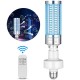 60W 220V UV Sterilizer Lamp E27 LED UVC Bulb Remote Control Disinfection Light Sterilizer Ozone Kill Bacteria Mites