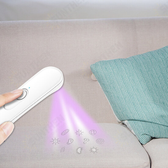 99.9% Sterilization Rate USB Rechargeable Mini Portable Ultraviolet Handheld Disinfection Lamp UVC Germicidal Lamp Sterilizer