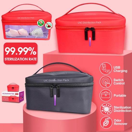 Disinfection Bag UV Sterilizer Box Travel Portable USB Rechargeable Ultraviolet