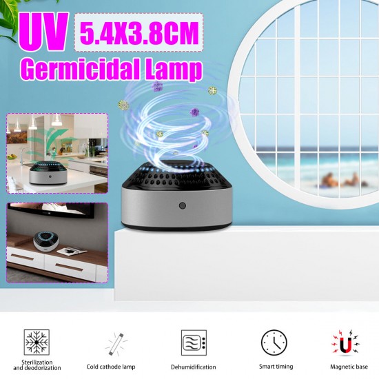 Portable 99% UV Germicidal Lamp Light Home Travel Wavelength 185nm 3.7V