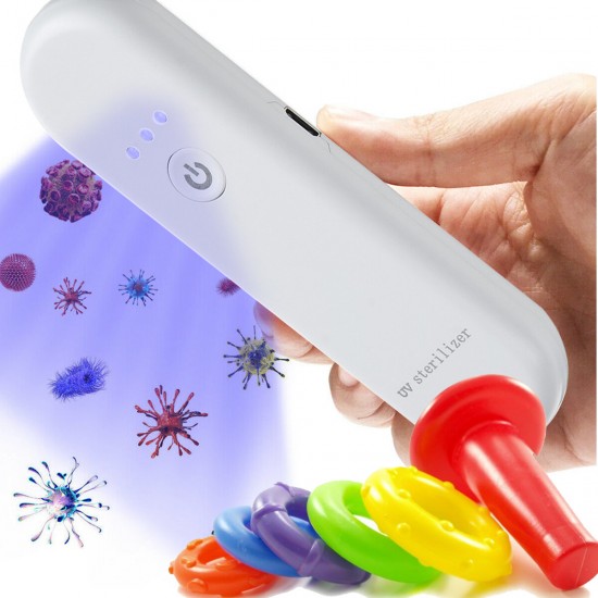 Portable Handheld Home UV Lamp Rechargeable USB Sterilizer UV-C Light Germicide Lighting DC5V