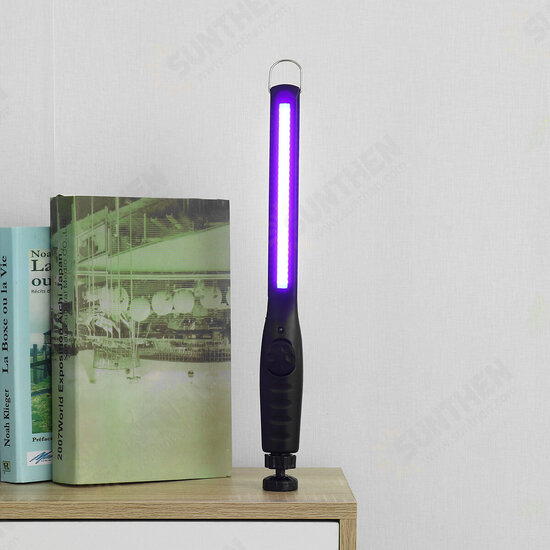 Portable LED Ultraviolet Disinfection Lamp Sterilizer Desk Sterilizing UV Germicidal Lamp Mosquito Killing Artifact Black For Travel Hotel Home Office Car