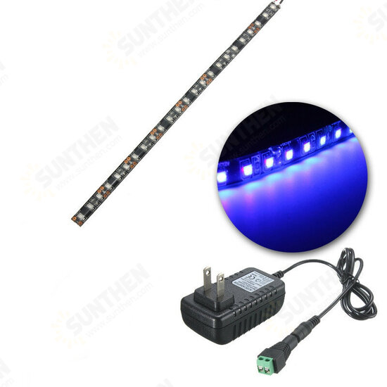 UV Ultraviolet Purple 3528 LED Flexible Strip Black Light with US Plug 12V Waterproof UV Ultraviolet Purple 3528 LED Flexible Strip Black Light with US Plug 12V Waterproof