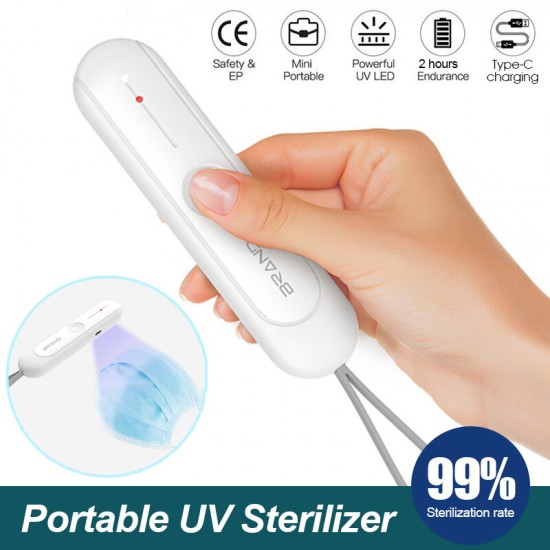 Usb Portable UV Light Sterilizer Bactericidal Lamp For Phone Mask Ultraviolet Germicidal Sanitizer Disinfection Mite Eliminator