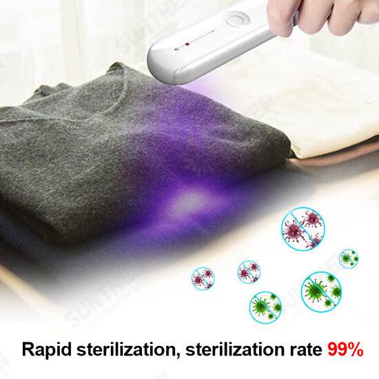 Usb Portable UV Light Sterilizer Bactericidal Lamp For Phone Mask Ultraviolet Germicidal Sanitizer Disinfection Mite Eliminator