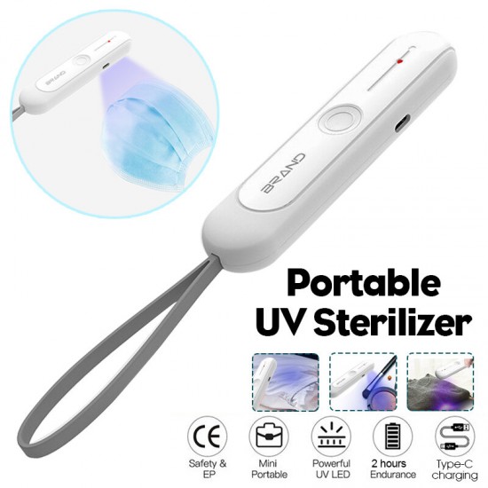 Usb Portable UV Light Sterilizer Bactericidal Lamp For Phone Mask Ultraviolet Germicidal Sanitizer Disinfection Mite Eliminator