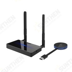 2.4G/5G Wireless HDMI Video Display Dongle Transmitter Receiver Kit 4K UHD Projector Entender TV Stick with Dual Antenna for PC TV Monitor Projector 2.4G/5G Wireless HDMI Video Display Dongle Transmitter Receiver Kit 4K UHD Projector Entender TV Stick with Dual Antenna for PC TV Monitor Projector