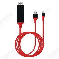 2M USB3.1 Type-C to HDMI Converter Cable 4K UHD 30Hz TV Display Dongle Compatible with Projector TV Same Screen Adaptor Cable 2M USB3.1 Type-C to HDMI Converter Cable 4K UHD 30Hz TV Display Dongle Compatible with Projector TV Same Screen Adaptor Cable