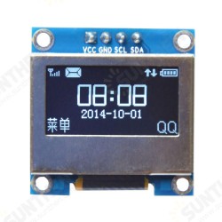 0.96 Inch 4Pin White LED IIC I2C OLED Display With Screen Protection Cover for Arduino - products that work with official Arduino boards 0.96 Inch 4Pin White LED IIC I2C OLED Display With Screen Protection Cover for Arduino - products that work with official Arduino boards