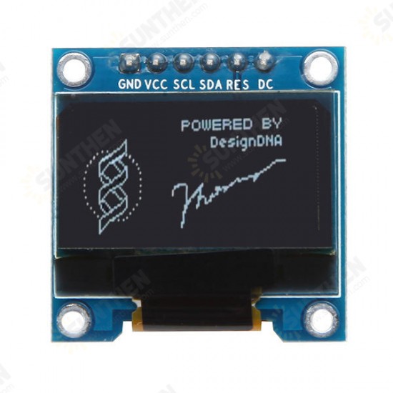 0.96 Inch White SPI OLED Display Module 12864 LED