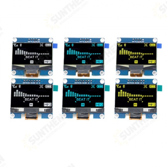 1.54 inch OLED Display LCD Screen Module Resolution 128*64 SPI/IIC Interface SSD1309 Driver