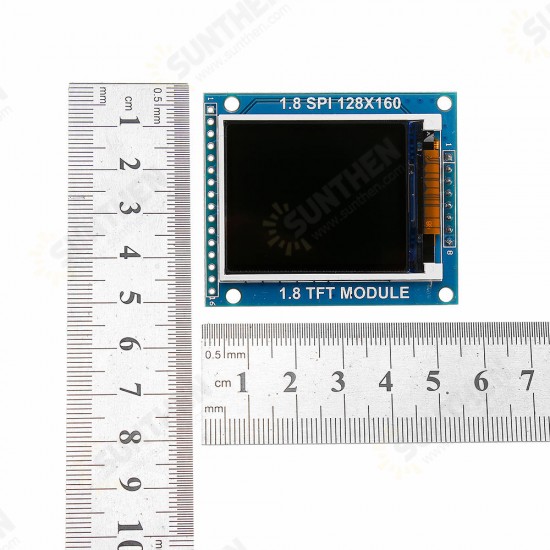 1.8 Inch 128X160 ILI9163/ST7735 TFT LCD Module With PCB Baseboard SPI Serial Port