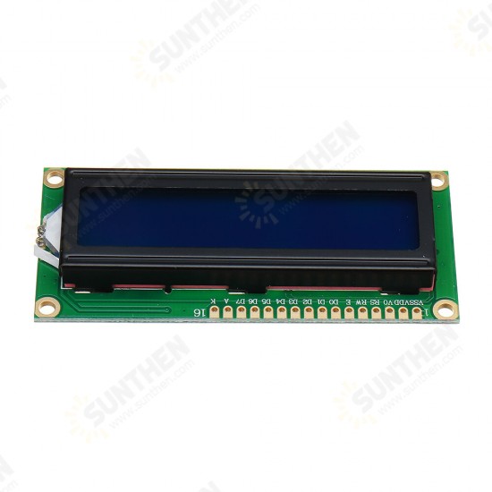 1Pc 1602 Character LCD Display Module Blue Backlight for Arduino - products that work with official Arduino boards