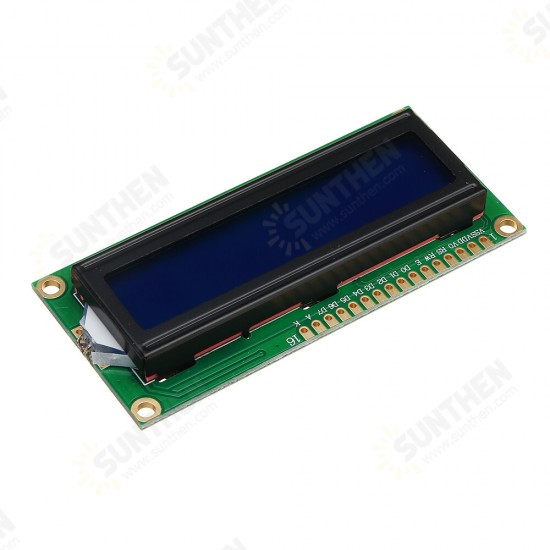 1Pc 1602 Character LCD Display Module Blue Backlight for Arduino - products that work with official Arduino boards