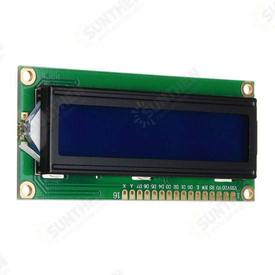 1Pc 1602 Character LCD Display Module Blue Backlight for Arduino - products that work with official Arduino boards