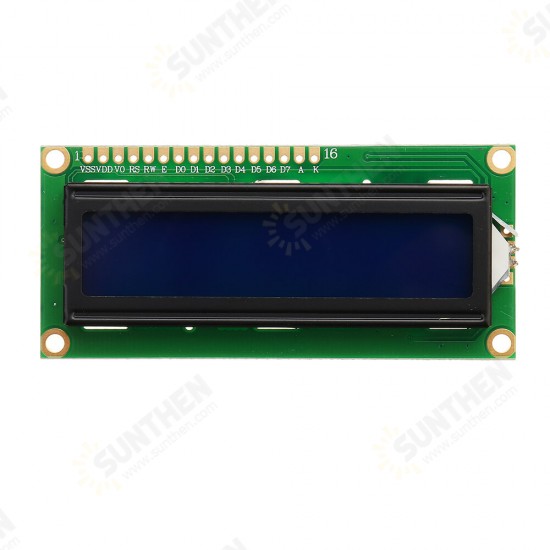 1Pc 1602 Character LCD Display Module Blue Backlight for Arduino - products that work with official Arduino boards