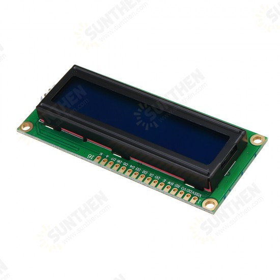 1Pc 1602 Character LCD Display Module Blue Backlight for Arduino - products that work with official Arduino boards