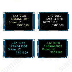 2.42 inch 7PIN OLED Display LCD Screen Module Resolution 128*64 SPI/IIC Interface SSD1309 Driver 2.42 inch 7PIN OLED Display LCD Screen Module Resolution 128*64 SPI/IIC Interface SSD1309 Driver