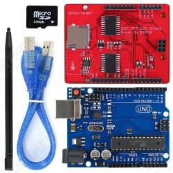 2.8 inch TFT LCD Display Shield + UNO R3 Board with TF Card Touch Pen USB Cable Kit For UNO Mega2560 Leonardo 2.8 inch TFT LCD Display Shield + UNO R3 Board with TF Card Touch Pen USB Cable Kit For UNO Mega2560 Leonardo