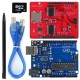 2.8 inch TFT LCD Display Shield + UNO R3 Board with TF Card Touch Pen USB Cable Kit For UNO Mega2560 Leonardo