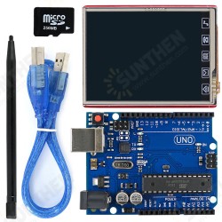 2.8 inch TFT LCD Display Shield + UNO R3 Board with TF Card Touch Pen USB Cable Kit For UNO Mega2560 Leonardo 2.8 inch TFT LCD Display Shield + UNO R3 Board with TF Card Touch Pen USB Cable Kit For UNO Mega2560 Leonardo