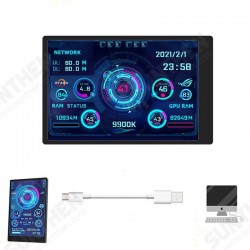 3.5" IPS USB-C Secondary Monitor with CPU/GPU/RAM/HDD Monitoring, RGB Lighting and GeekStyle App Support 3.5" IPS USB-C Secondary Monitor with CPU/GPU/RAM/HDD Monitoring, RGB Lighting and GeekStyle App Support
