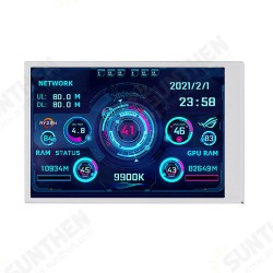 3.5 Inch White IPS Type-C Secondary Screen CPU GPU RAM HDD Computer Monitoring USB Connection with Freely AIDA64 Mini Monitor 3.5 Inch White IPS Type-C Secondary Screen CPU GPU RAM HDD Computer Monitoring USB Connection with Freely AIDA64 Mini Monitor