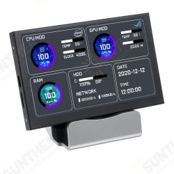 5.0 Inch IPS TYPE-C Secondary Screen Kit Black CPU GPU RAM HDD Monitoring USB Display 5.0 Inch IPS TYPE-C Secondary Screen Kit Black CPU GPU RAM HDD Monitoring USB Display